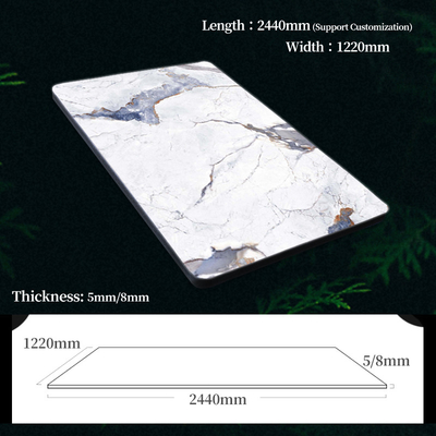 Qualité Résistant à l'eau et facile à installer Panneaux de placage en bois de marbre Panneaux muraux décoratifs intérieurs Nouveaux produits Panneaux muraux en marbre Usine