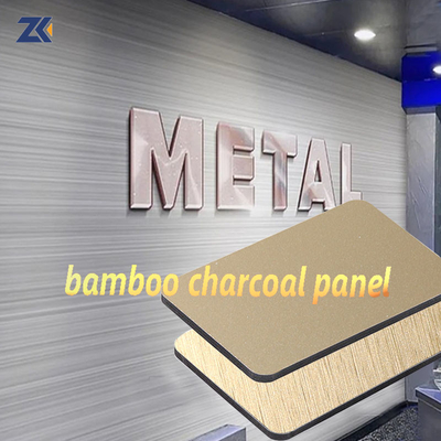 Qualité Panneau de fibres de bois de charbon de bambou en métal PVC imperméable et étanche à l'humidité de 5 mm 8 mm Usine