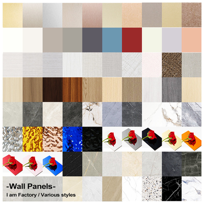 Qualité Panneau mural en marbre en PET en fibre de bois en bambou Usine