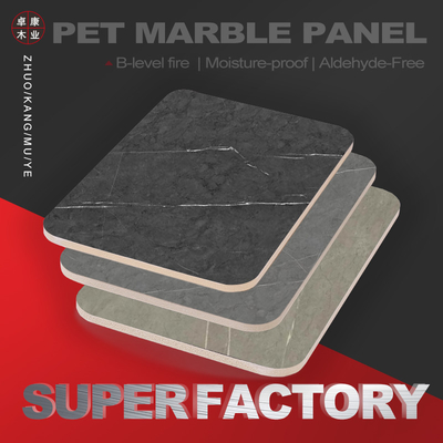 Qualité Panneaux de marbre en PVC en taille personnalisée Panneaux muraux en bambou au charbon avec éclaboussure de profil métallique Usine