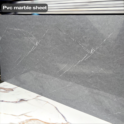 Qualité Décoration mboo Charbon de bois Faisceau de bois moderne de luxe PVC feuille de marbre Usine