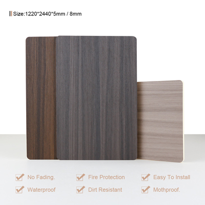 Qualité En bambou inodore grain en bois de panneau de mur de fibre stratifié 1220*2440mm Usine