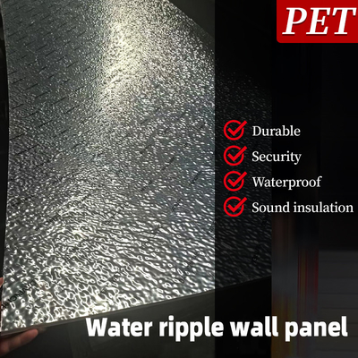 Qualité Le bois d'ondulation de l'eau de l'ANIMAL FAMILIER 3D plaquent le panneau de mur en bois de charbon de bois en bambou à haute densité de 8mm Usine